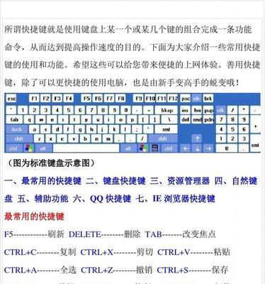 Mac电脑快捷键大全（掌握这些关键快捷键，让你的Mac体验更上一层楼）