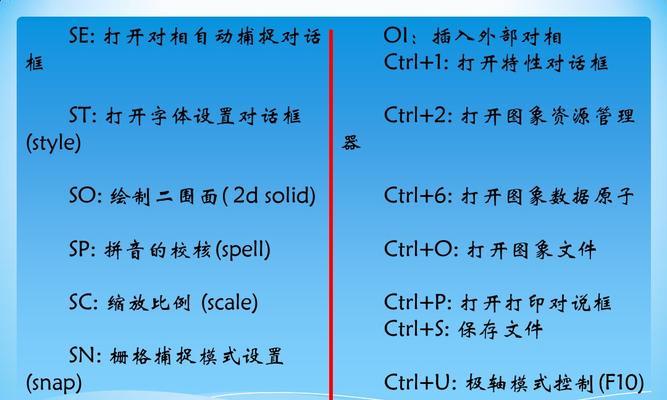 cad最全快捷命令大全（最全的cad制图快捷键）